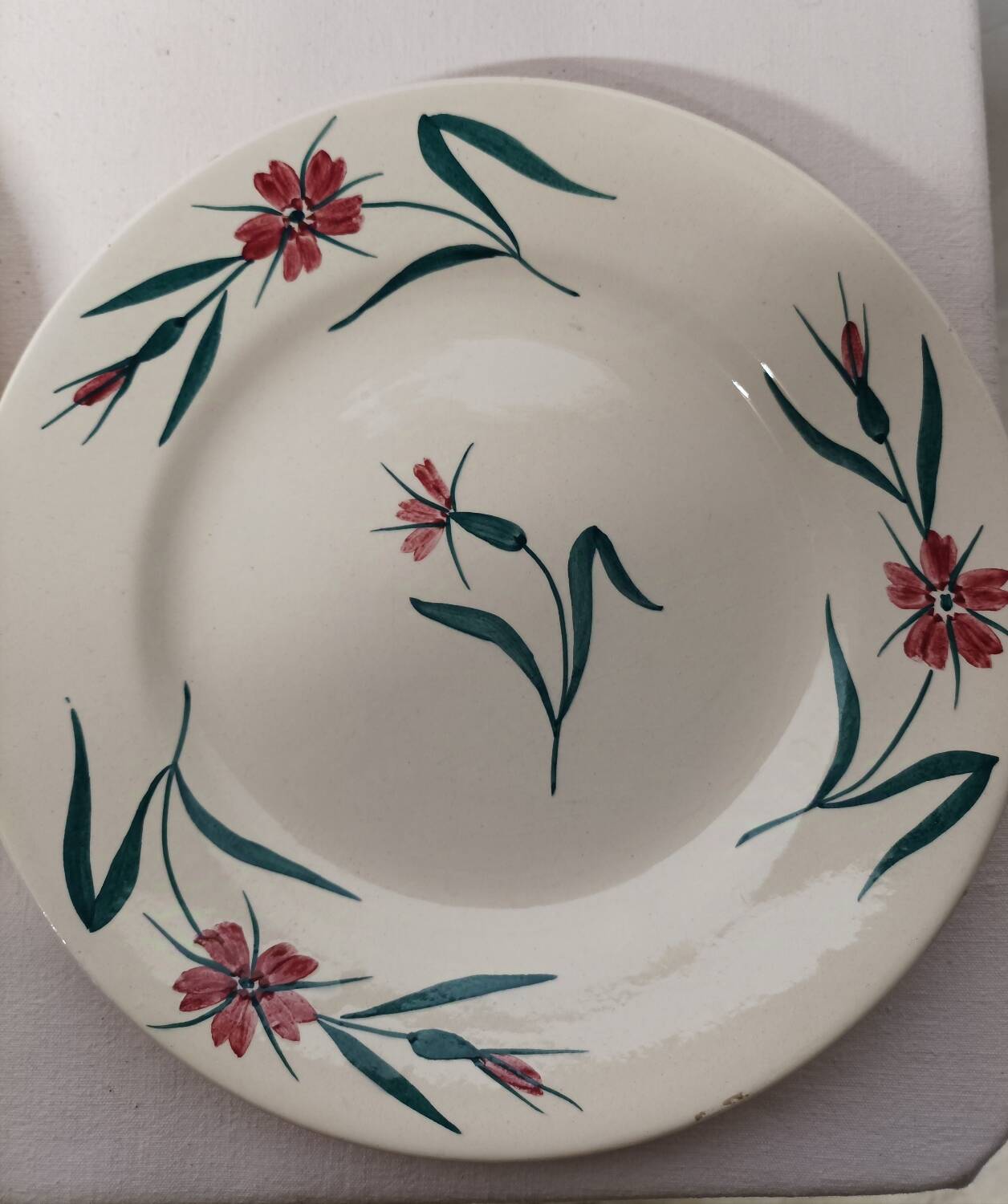 Service assiettes creuses et compotier" Terre de Fer"