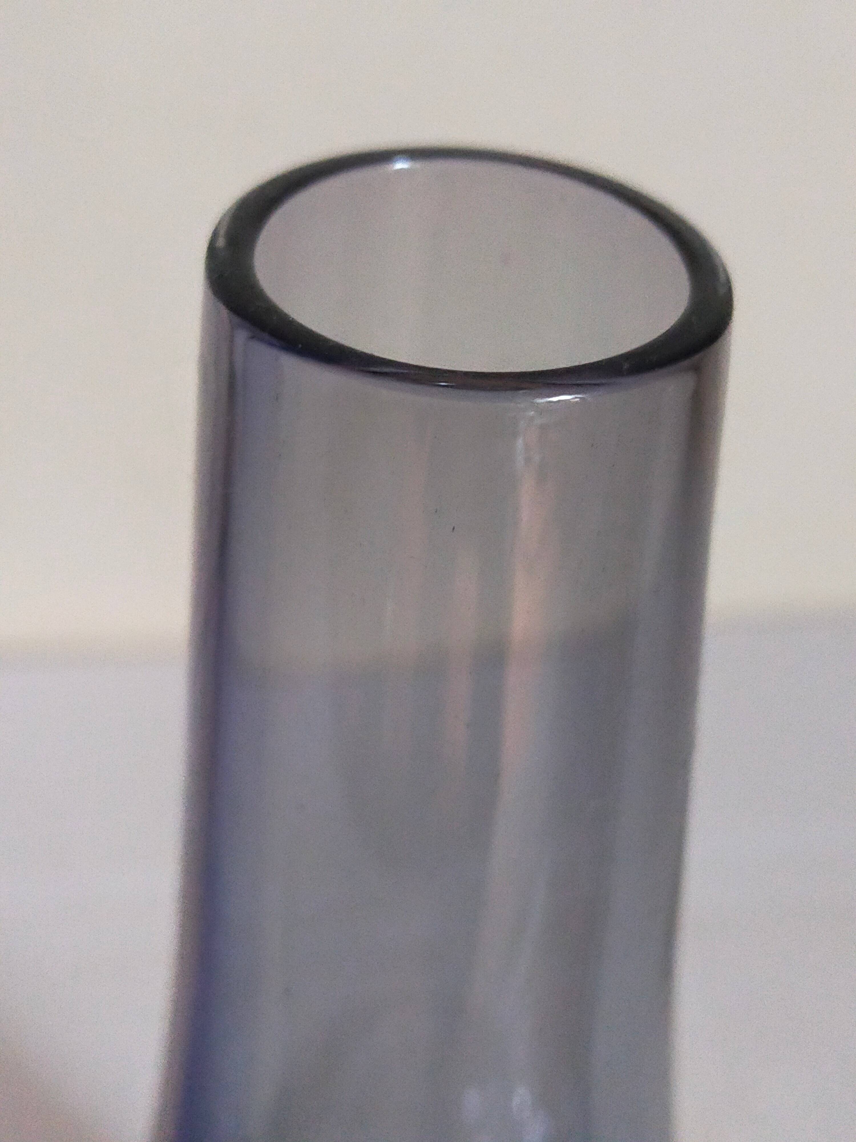 Duo of vintage glassblower soliflores