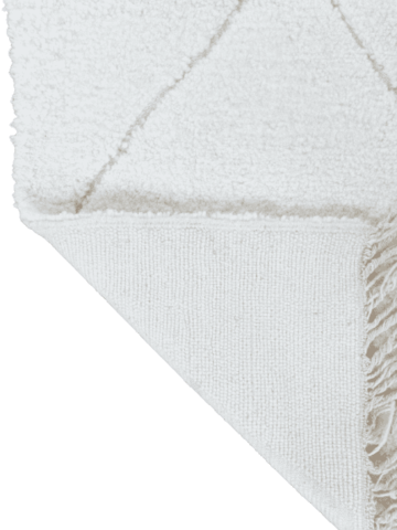 Large berber carpet blessed ouarain white diamonds 210x310cm