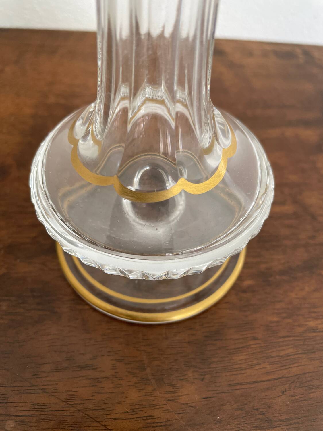 Saint Louis thistle gold vase