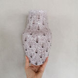 Vase en grès beige rosé