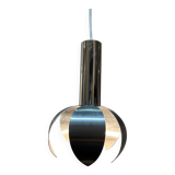chrome and brushed steel pendant light