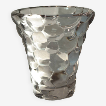 Vase cristal "nid d'abeilles" Pierre D'Avesn