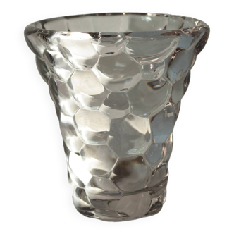 Vase cristal "nid d'abeilles" Pierre D'Avesn