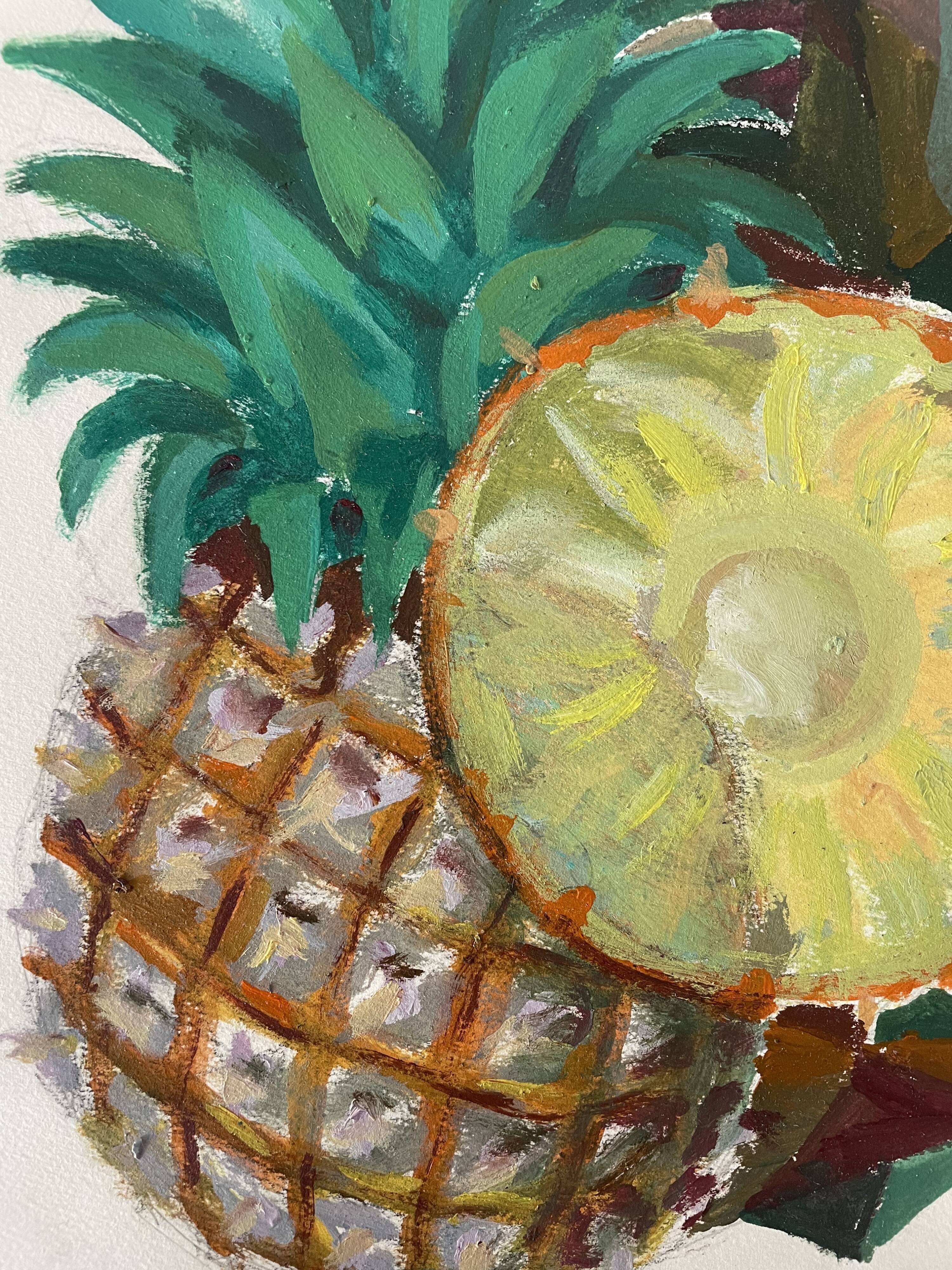 Gouache Pineapple Maïté Bournoud Schorp