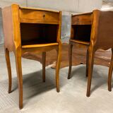 pair of bedside tables, 19th century flying table