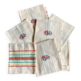 8 AR monogram napkins