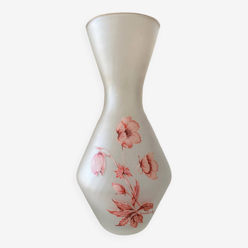 Vase kitsch avec décor floral