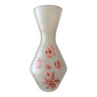 Vase kitsch avec décor floral