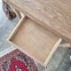 Old beech wood bureau/console/side table with bamboo legs.