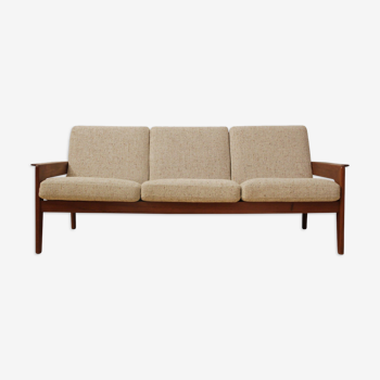 Teak 3-seater sofa by Arne Wahl Iversen for Komfort, Denmark 1960s