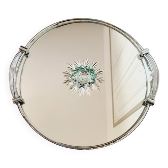 Bohemian crystal tray from the 40s-50s