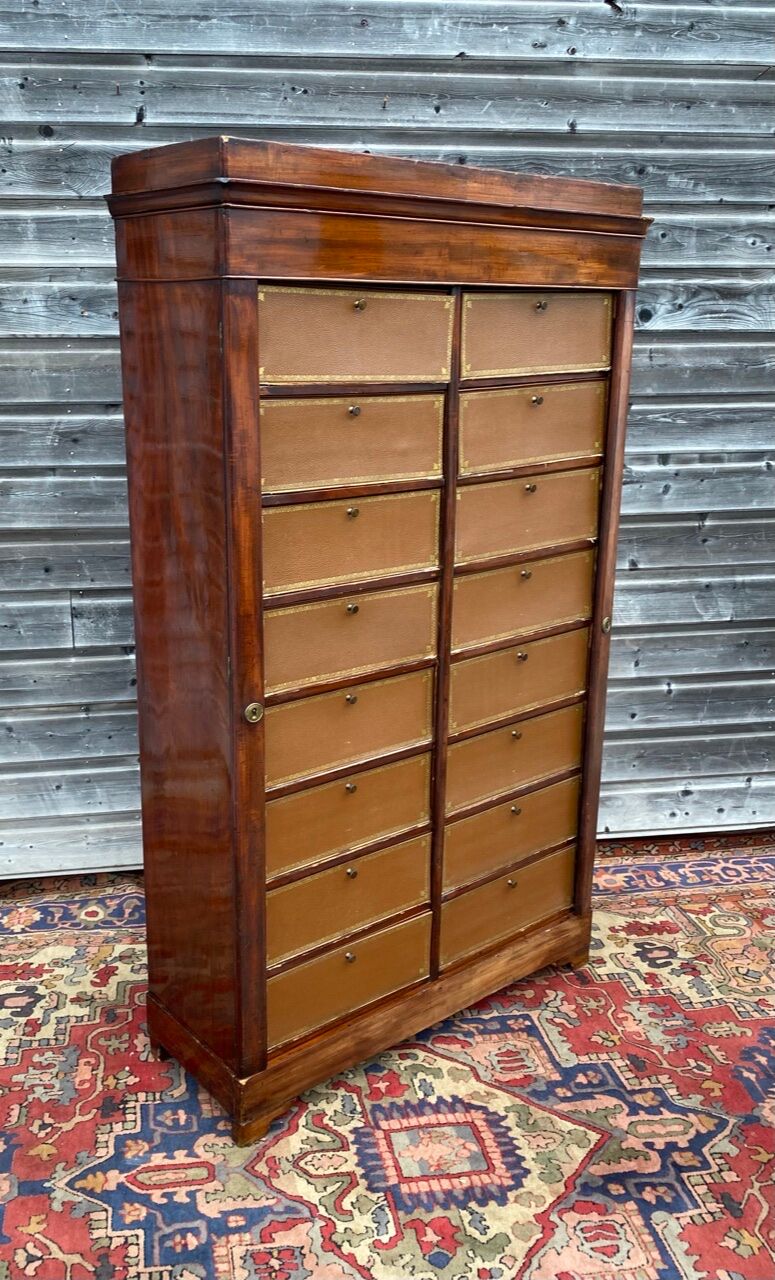 Mahogany cardboard furniture of  Louis Philippe XIX century