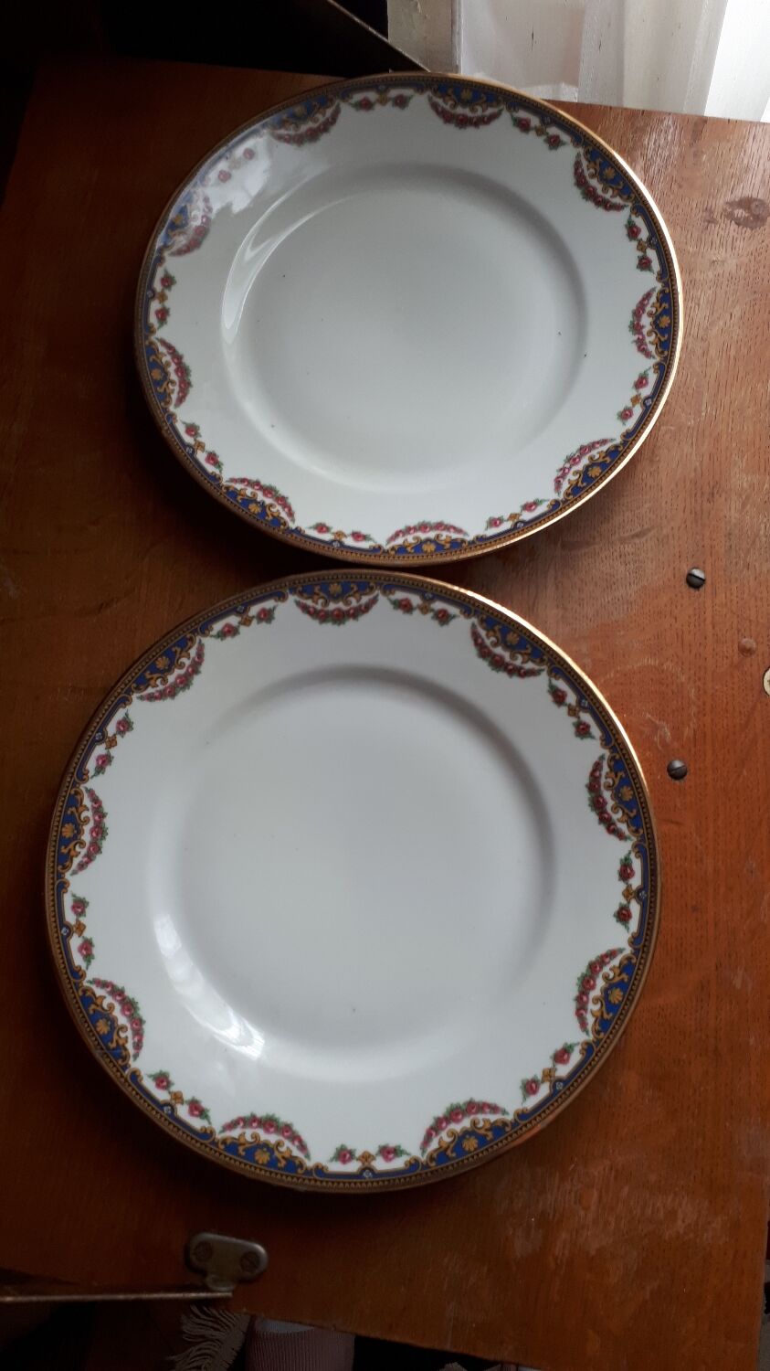 Pair of porcelain plates