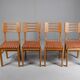 Vintage dining chairs x4 1950s by Pierre Cruège