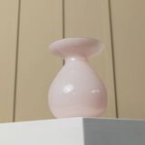 Pink opalescent glass vase by Ikea (2000s) designed by Barbro Wesslander & Pia Amsell