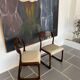 Paire de chaises Baumann modèle traîneau
