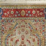 Fine handwoven vintage rug - Persian silk