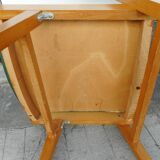 Pair of light wood armchairs