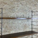 60s 70s oak string shelf module by Kajsa & Nils "Nisse" Strinning Sweden