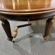 Victorian style oval mahogany table with 1 extension.