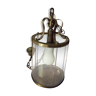 Lanterne de style  Louis XVI décorée en laiton et verre