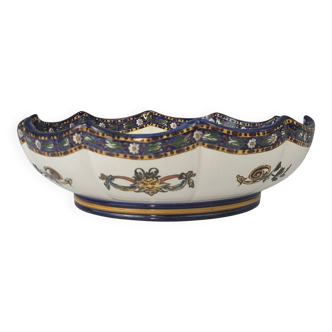 Melon dish in Gien earthenware, 19th century