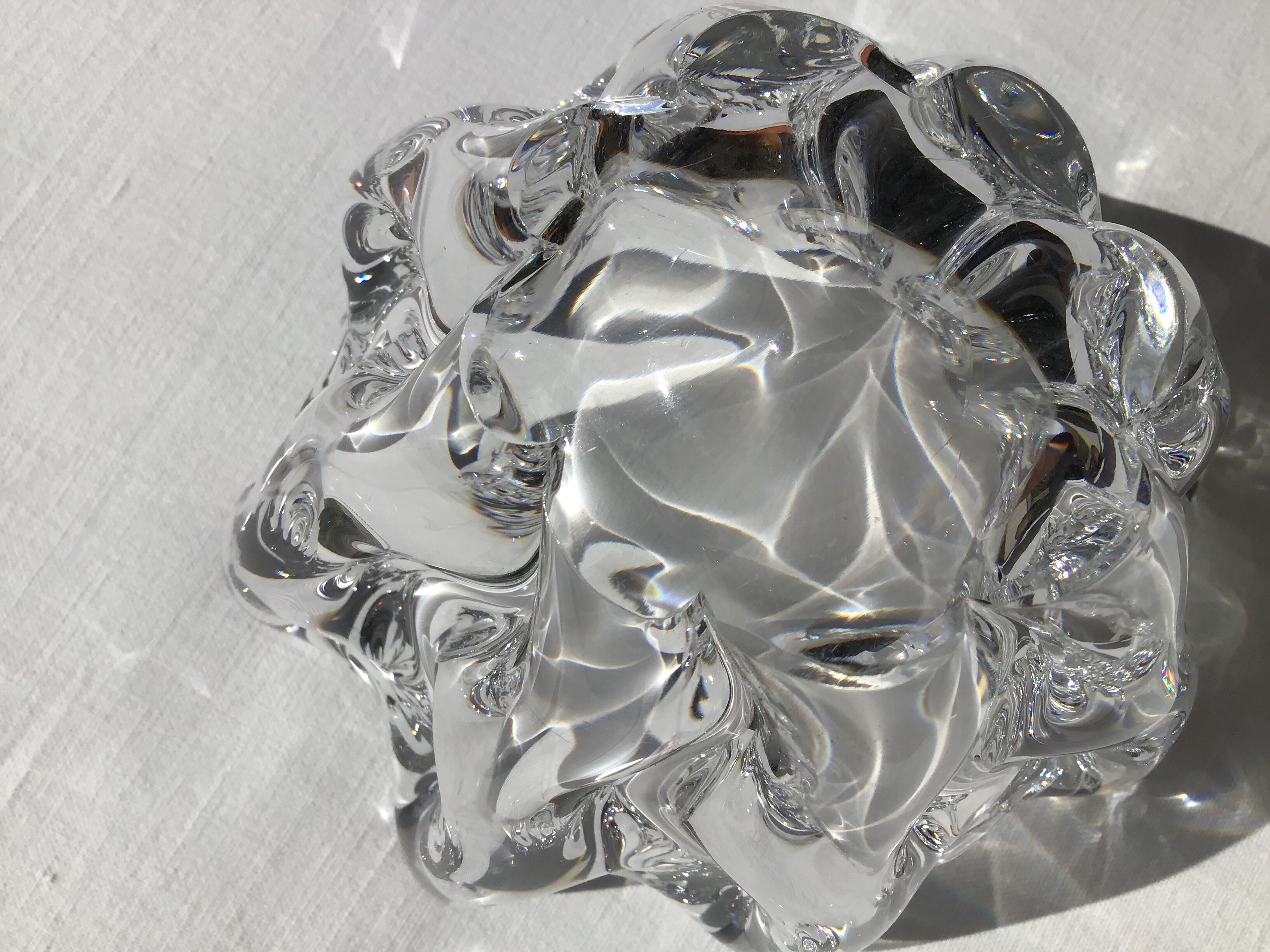 Daum cup vintage crystal