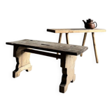 Primitive side table bench | Belgium | 1900s