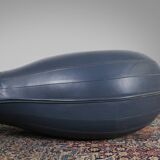 Leather pouf by Lowie Vermeersch for Durlet