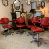 4 barber armchairs