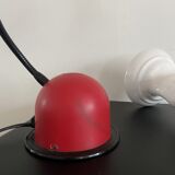Stilplast red desk lamp made in italy 80's