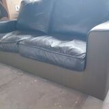 Leather and fabric sofa by Jean-Charles de Castelbajac for Ligne Roset