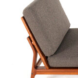 Komfort lounge chair 'Nimtofte' - Brown - danish design in teak