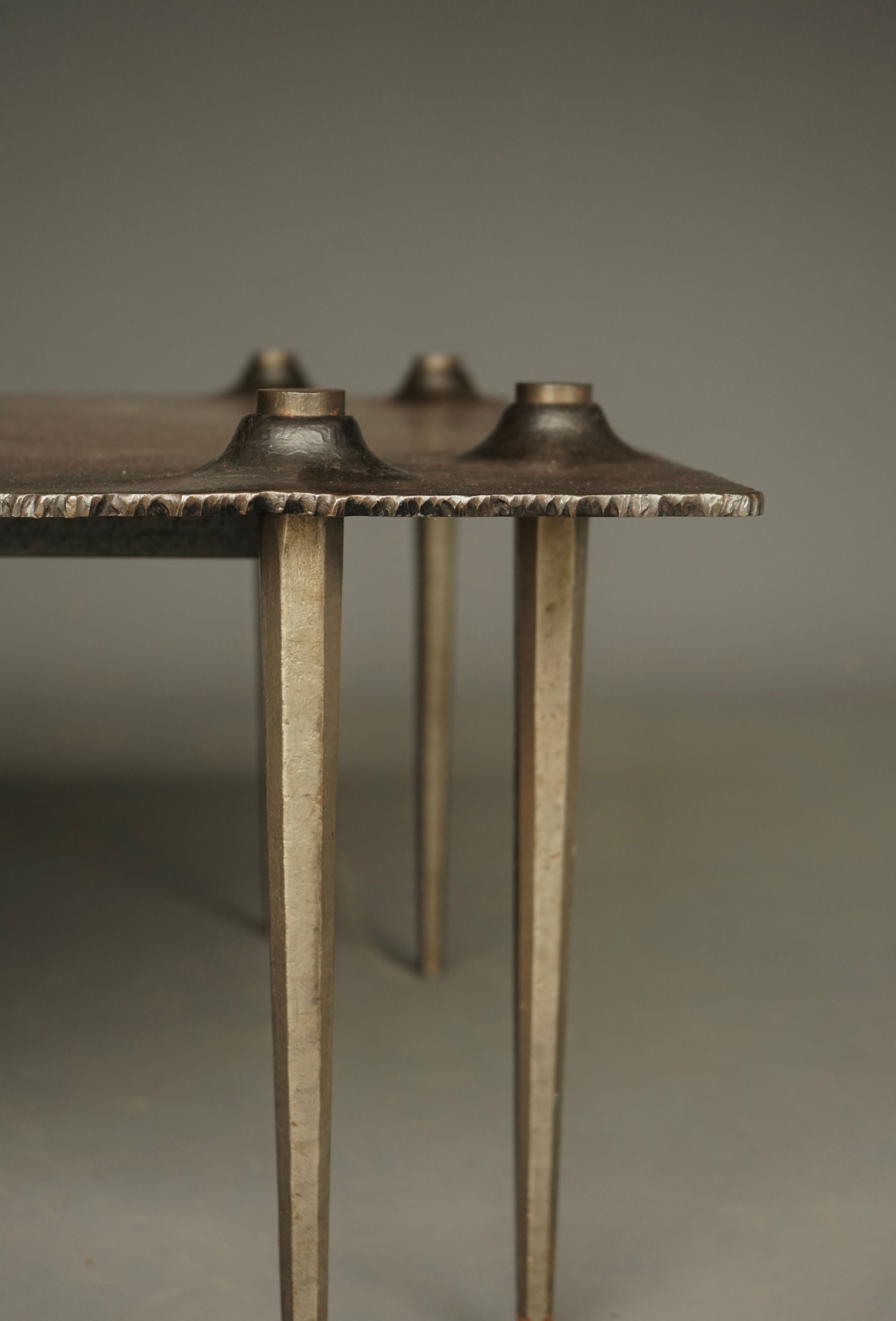 Idir Mecibah brutalist coffee table, Belgium 1997