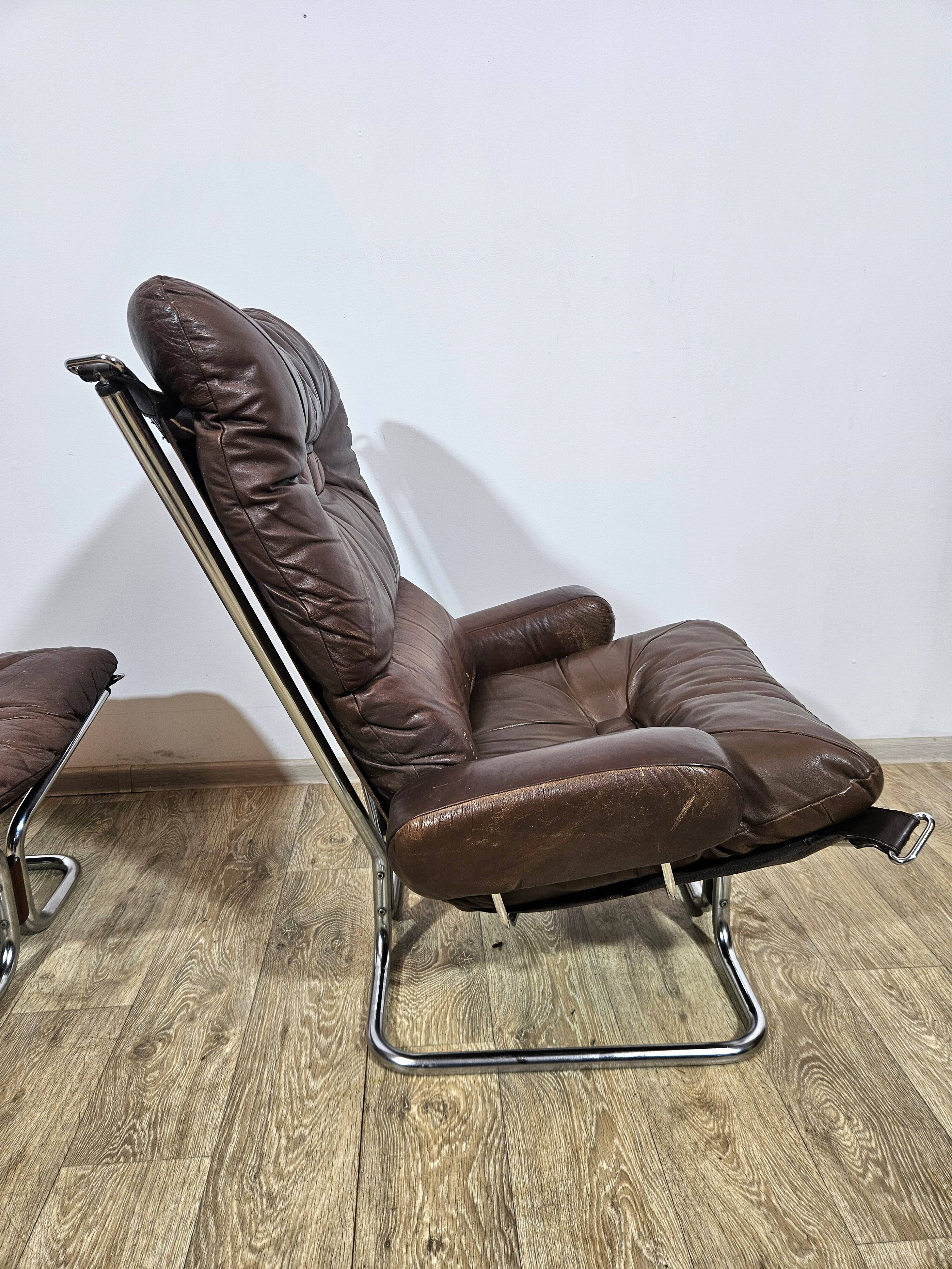 Armchair with footstool, Westnofa, "Wing Chair and foot stool", designed by