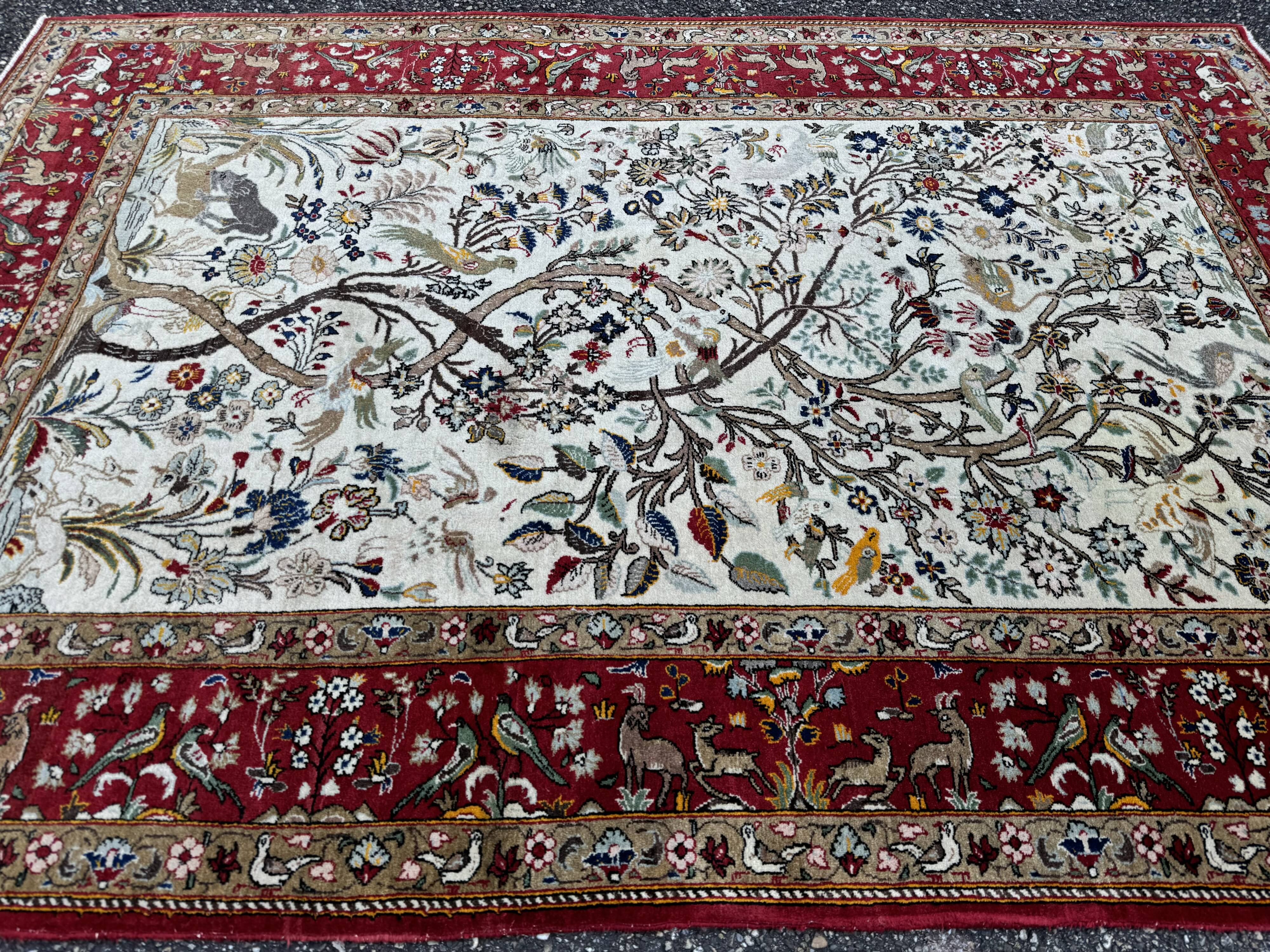 Persian rug ghoum Tree of Life