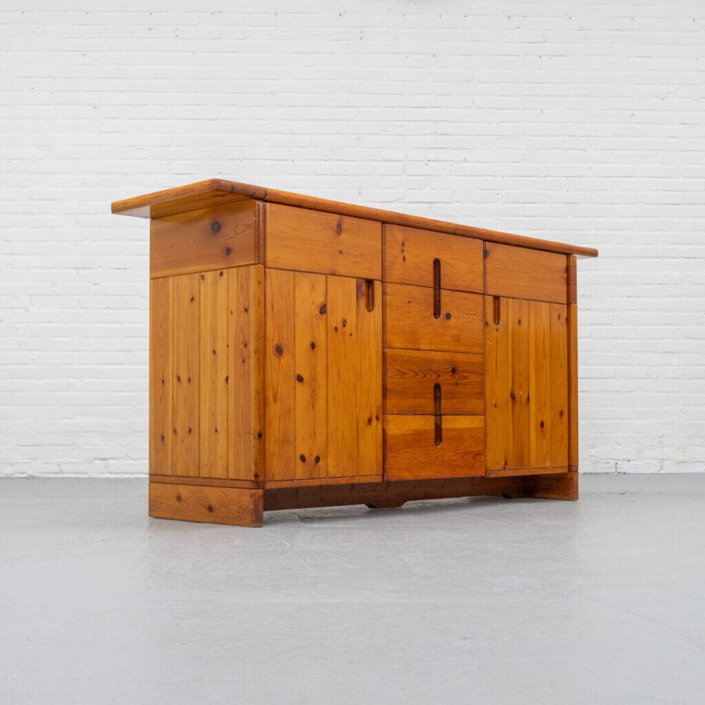 Silvio Coppola pine sideboard, 1960s