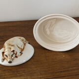 Terrine in faience, pig shape