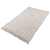 Moroccan carpet white diamonds