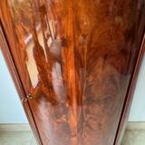 Somno “Column” or Cylindrical Cabinet, in flamed mahogany, Copenhagen, 1830-1840