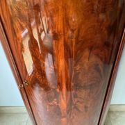 Somno “Column” or Cylindrical Cabinet, in flamed mahogany, Copenhagen, 1830-1840