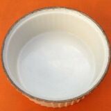 1930s Round soufflé dish N°2 White ceramic