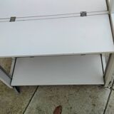 Foldable dessert table TOBIA by CIATTI vintage white lacquer design ITALY