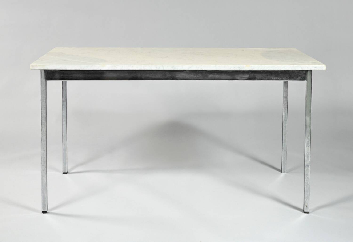 Large Carrara marble table / desk by Florence Knoll “Model 1500” created in 1956