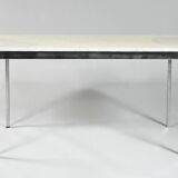Large Carrara marble table / desk by Florence Knoll “Model 1500” created in 1956
