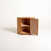 Scandinavian Birch Corner Cabinet, Mid-Century