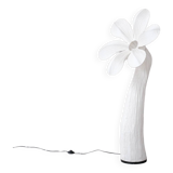 Contemporary fabric flower floor lamp