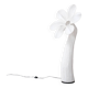 Contemporary fabric flower floor lamp