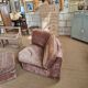 Vintage corner sofa and ottoman